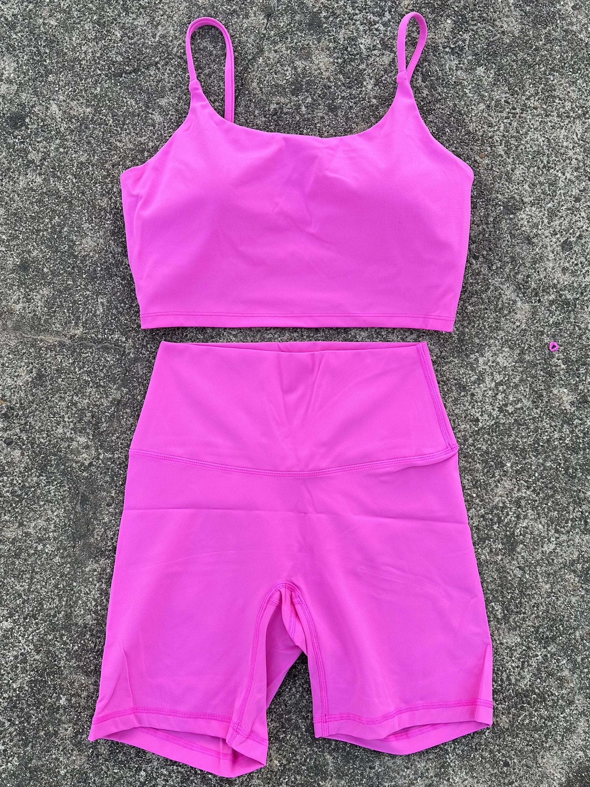 Conjunto Corto Yoga & Gym de 2 piezas para mujer transpirable